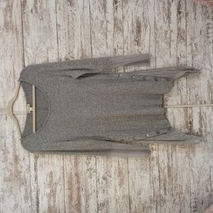 Gray long sweater